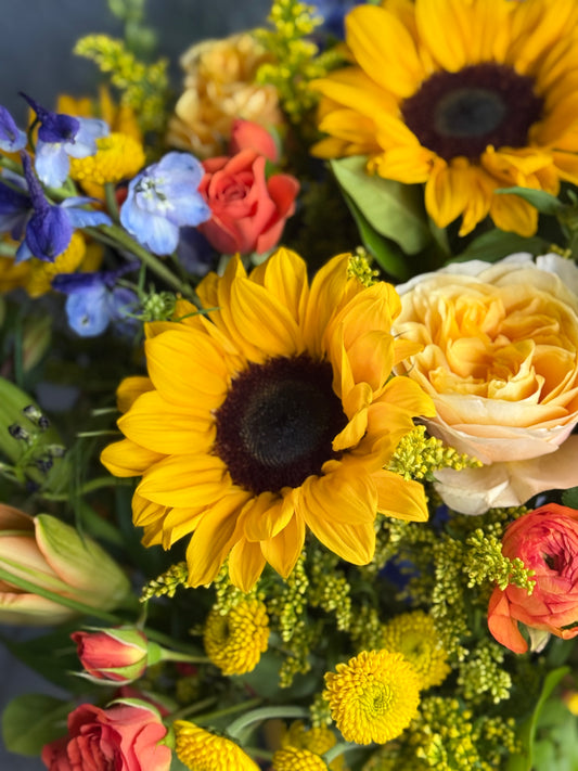 Sunshine In Yellow Ceramic Vase