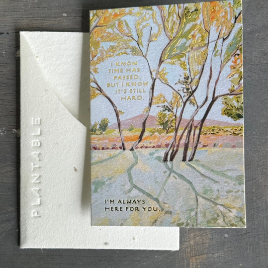In the Shade - Sympathy Mini Card That Grow With Your Wishes