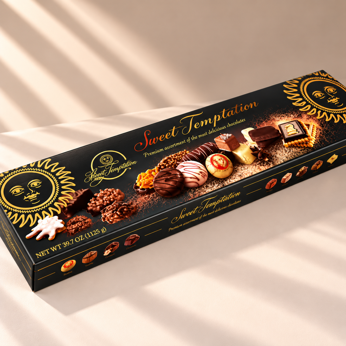 Sweet Temptation 1125g Gourmet Chocolate & Sweets Gift Box