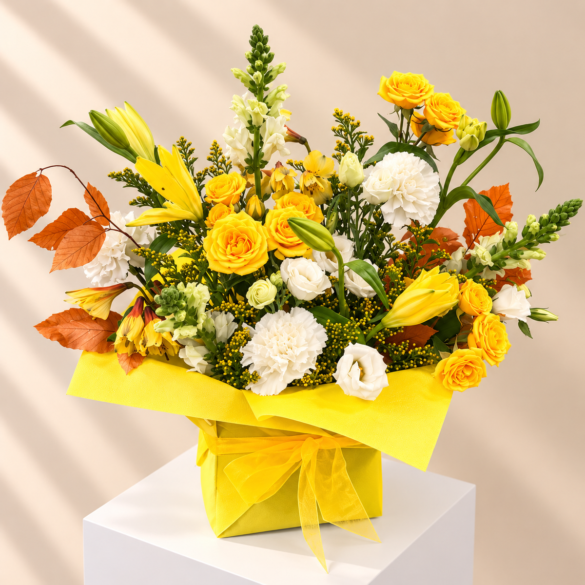 Sympathy yellow flowers