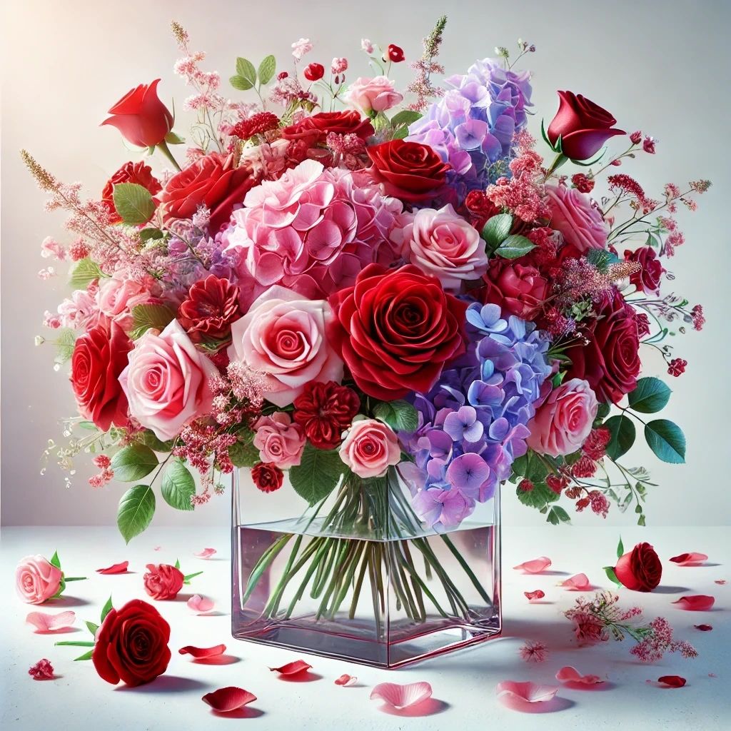 Seasonal designer’s choice flower arrangement  – handcrafted and delivered in Palm Harbor, Florida