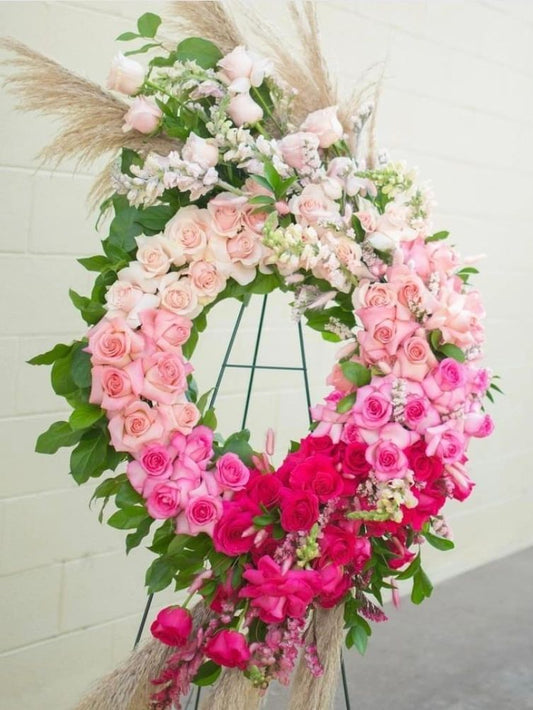 Elegant Sympathy Wreath – Circle of Remembrance