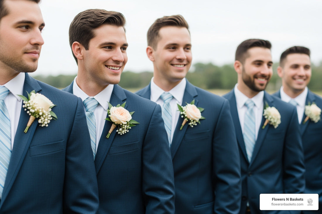 Best Groomsmen Boutonniere Ideas for Palm Harbor Weddings