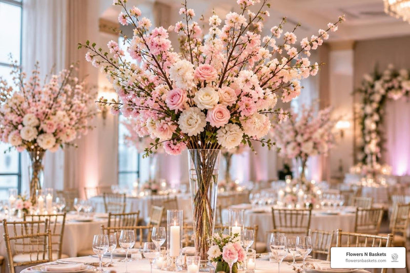 Inspiring Cherry Blossom Wedding Concepts from Flowers N Baskets