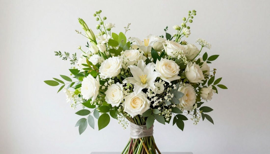 A beautiful, handcrafted floral arrangement featuring fresh seasonal blooms in a bright, elegant setting, representing the premium quality of Flowers N Baskets in Palm Harbor.