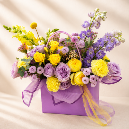 Purple Love – Luxury Bouquet in Floral Tote | Tampa Bay