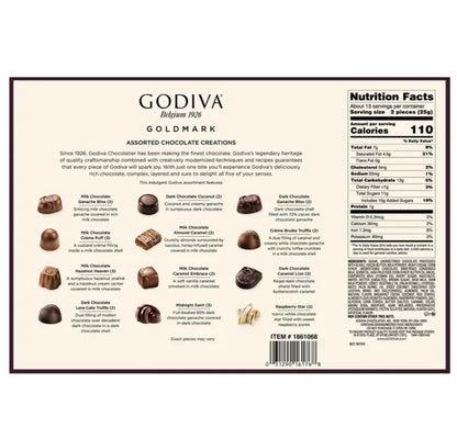 Godiva Premium Assortment Spring Box 27 Piece 11.03 oz Gift Set
