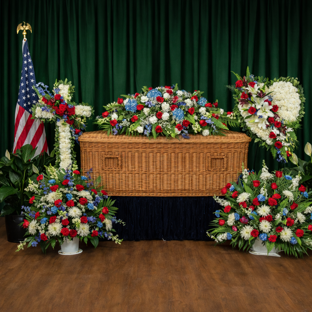 Patriotic Tribute Flowers