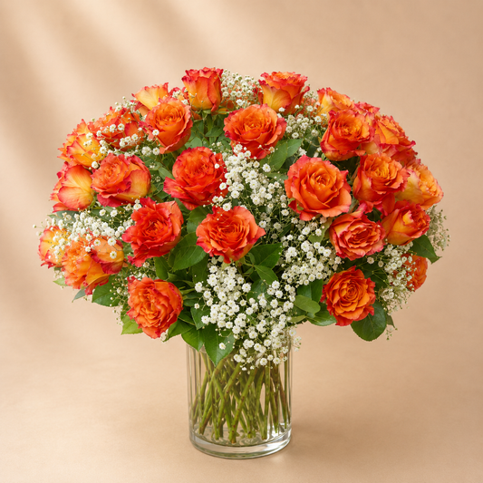 orange roses