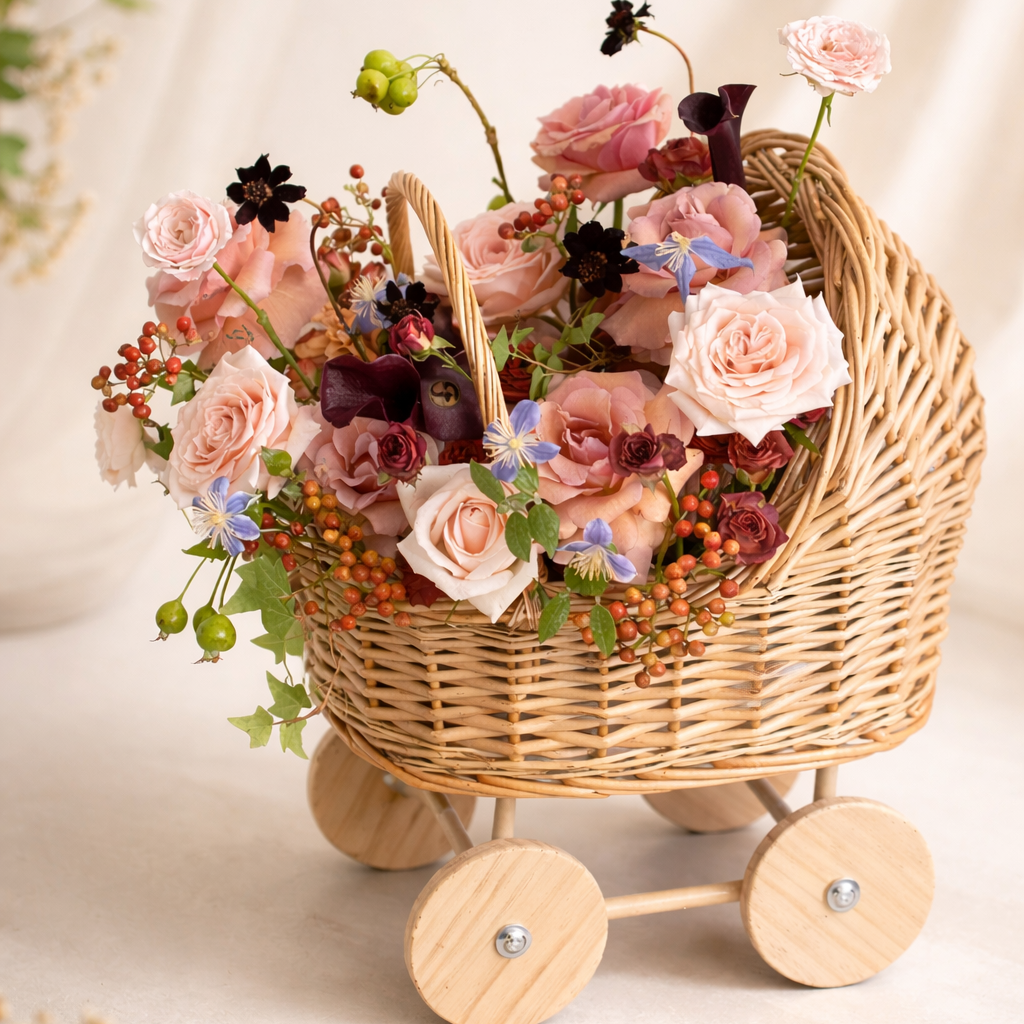 welcome baby flowers